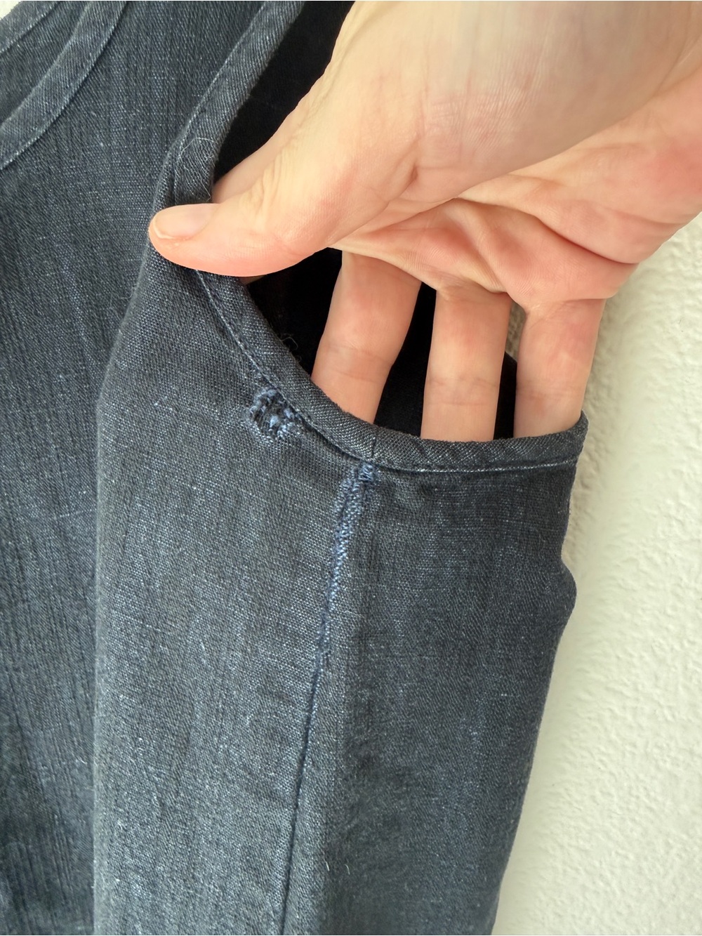 Ilana Kohn Milo Wide-Leg Jumpsuit in Deep Indigo - Medium - functional flaw - Picture 6 of 12